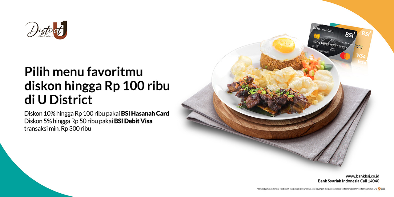 District U1 Coffee & Eatery - Promo|Bank Syariah Indonesia